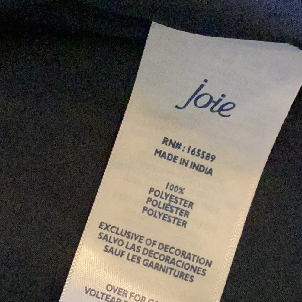 Joie Mini Dress Size Large Blue Baltic Print Shift Sleeveless Flowy NWT